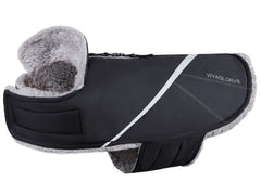 VIVAGLORY Snowrap dog coat keeps your pup warm with plush fleece lining.