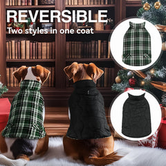 VIVAGLORY Softjoy coat solid quilted green for durable everyday warmth.