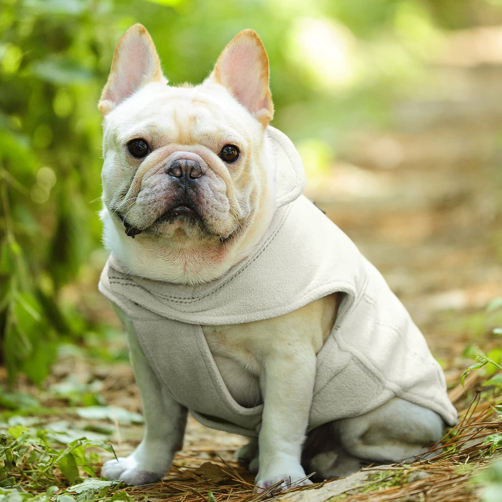 VIVAGLORY Softpad dog fleece vest machine-washable for easy care after adventures.