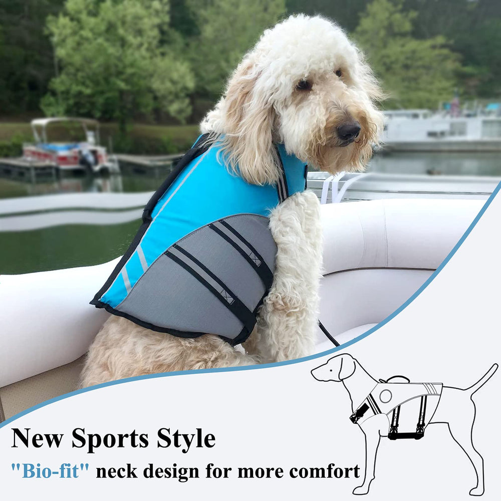 VIVAGLORY life vest showing buoyancy distribution across neck and sides for confident paddling.
