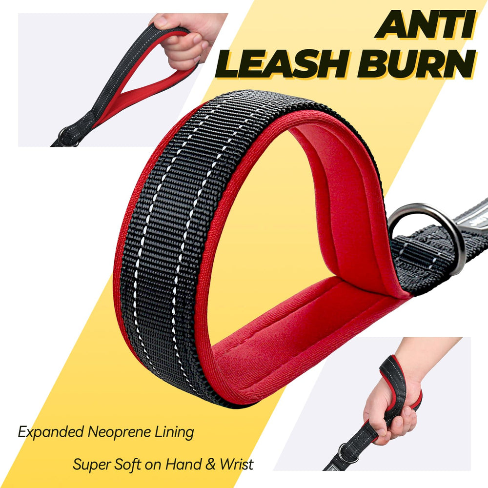 VIVAGLORY Twingrip leash swivel clasp prevents tangling for smooth walking.