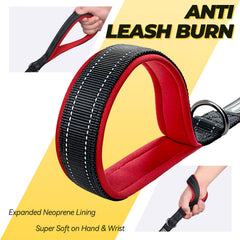 VIVAGLORY Twingrip leash swivel clasp prevents tangling for smooth walking.