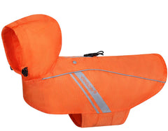 VIVAGLORY Wetoff dog raincoat front view showing lightweight waterproof protection for daily outdoor walks