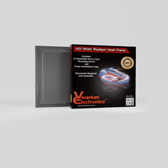 Vivarium Electronics 40W panel mounted inside enclosure creates basking zone