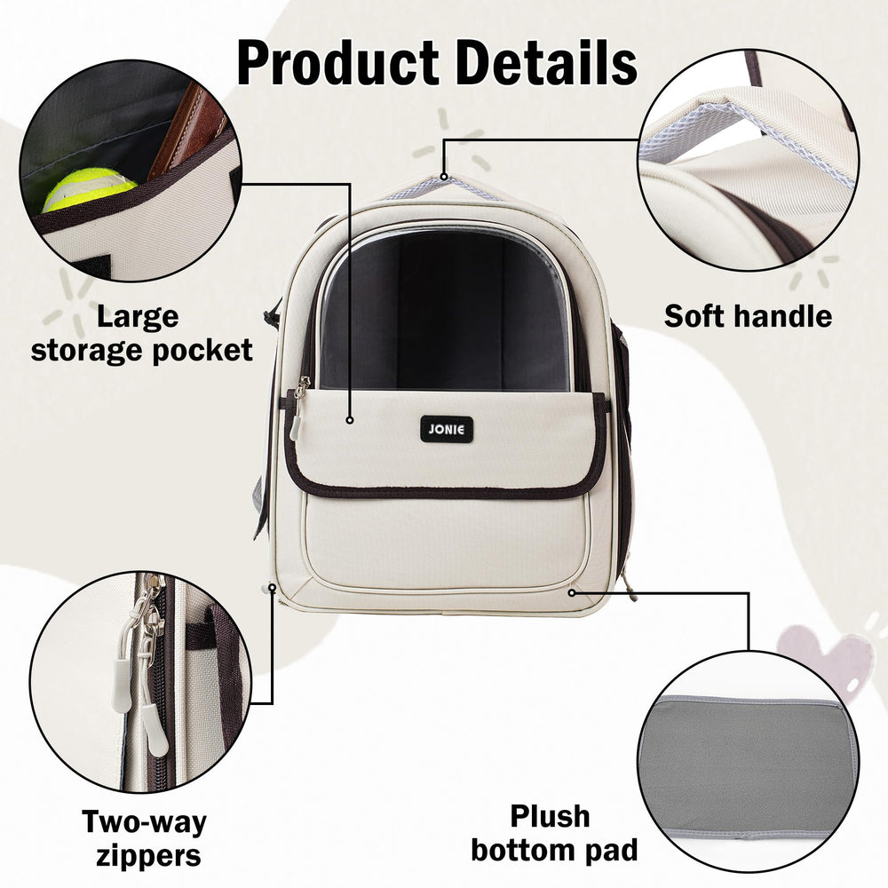 Vivicreate cat backpack breathable-mesh keeps airflow steady for comfort.