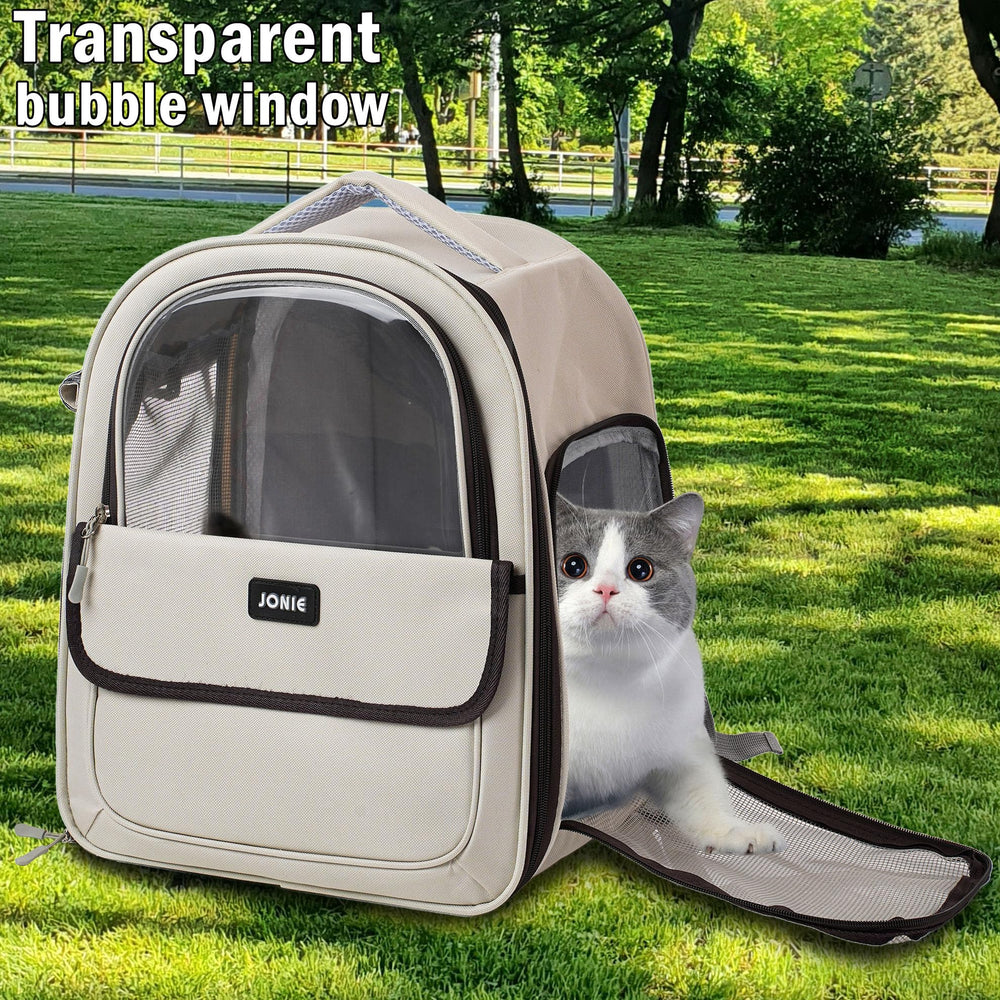 Vivicreate cat backpack transparent-window lets pets enjoy views and stay calm.