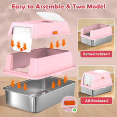 Vivifying semi-closed mode for easier cleaning and cat adaptation