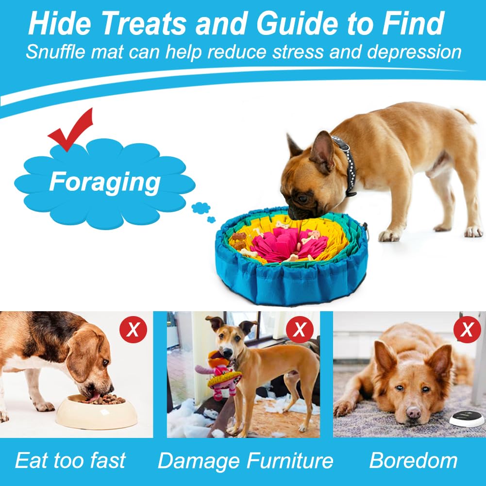 Vivifying Snuffle Mat adjustable drawstring keeps it steady during use
