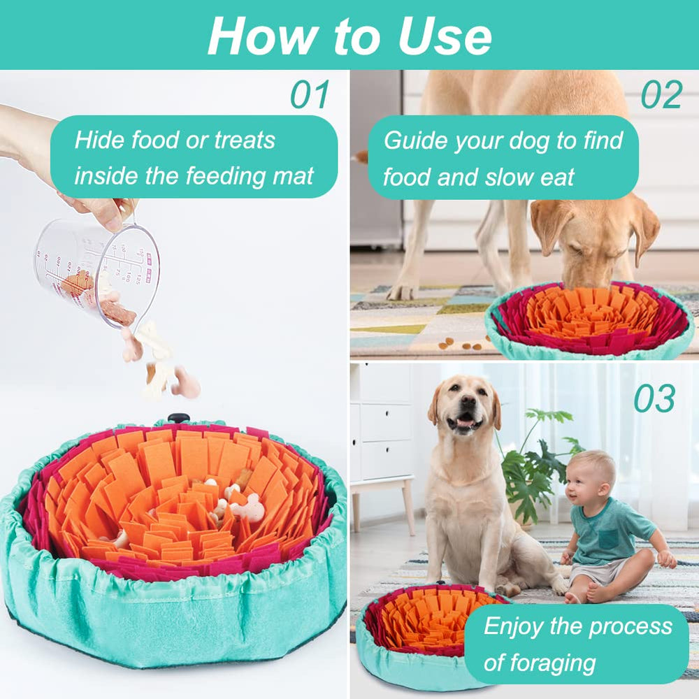 Vivifying Snuffle Mat promoting calm, focused sniffing during play