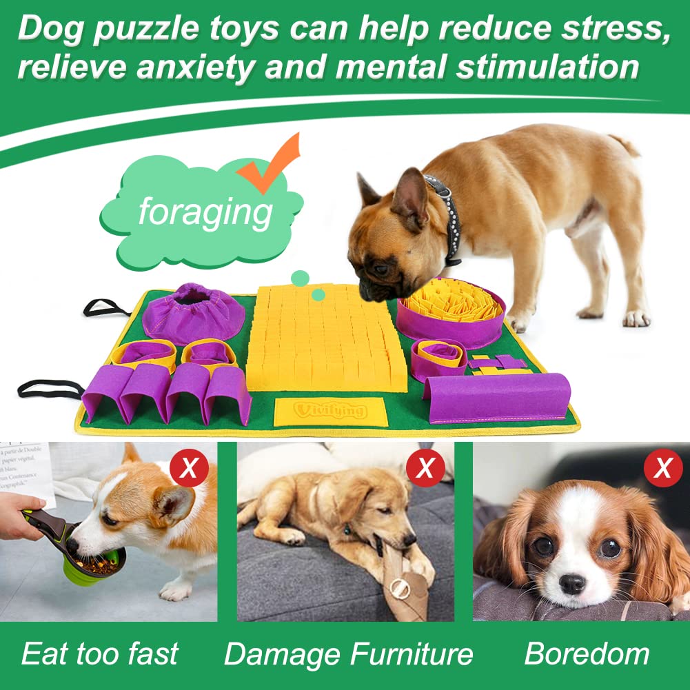 Vivifying Snuffle Mat interactive-enrichment – keeps dogs engaged during meals.