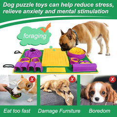 Vivifying Snuffle Mat interactive-enrichment – keeps dogs engaged during meals.