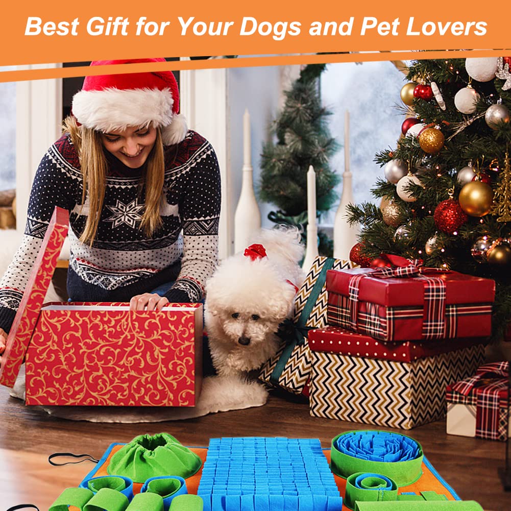 Vivifying Snuffle Mat promotes slow eating and mental stimulation through sniffing.
