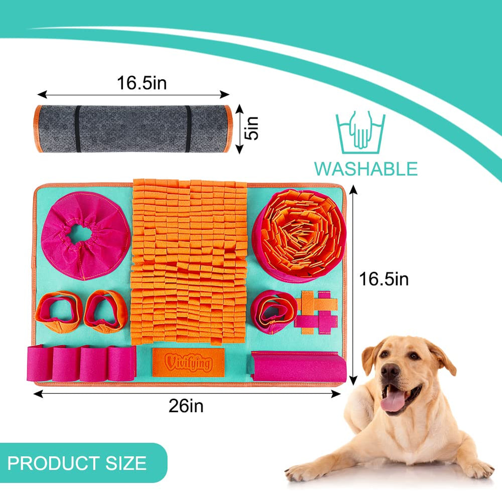 Vivifying snuffle mat designed for small dogs and cats to boost engagement.