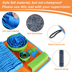 Vivifying Snuffle Mat suitable for small to medium dogs and cats for mindful play.