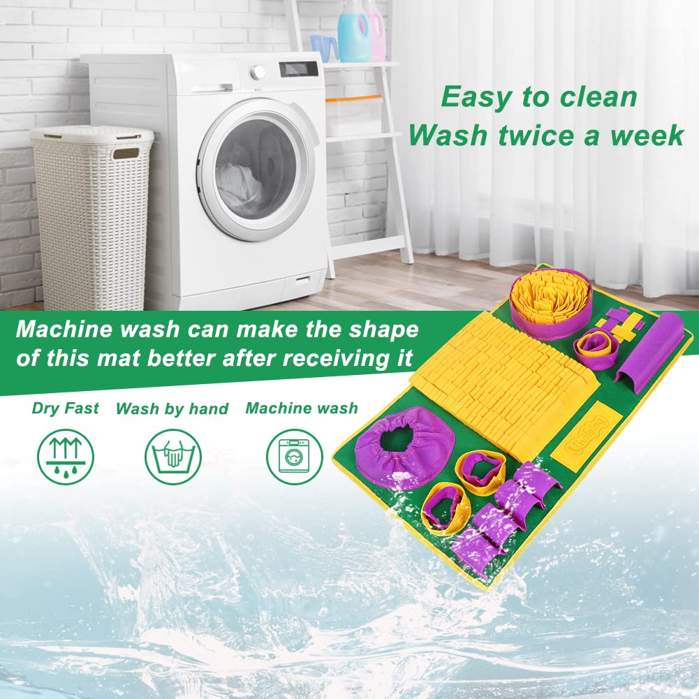 Vivifying Snuffle Mat storage-elastic-straps – wraps neatly for quick storage.