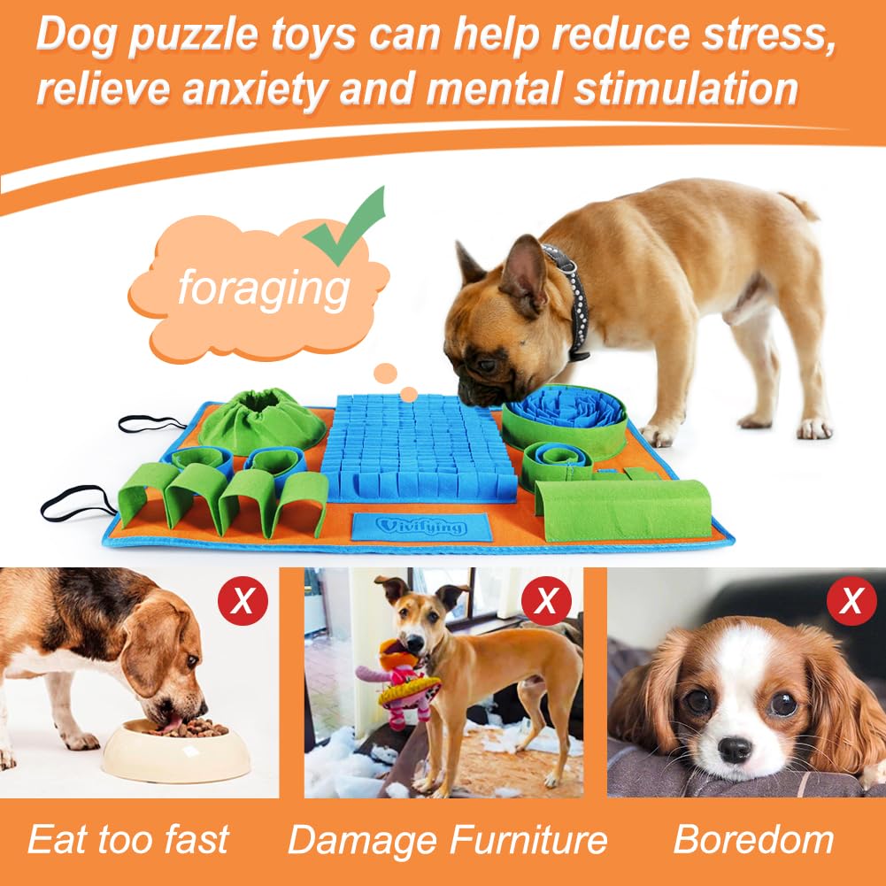 Vivifying Snuffle Mat is washable and portable for home or travel use.