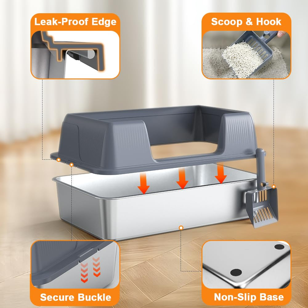 Vivifying leak-proof design keeps litter contained and floors cleaner.