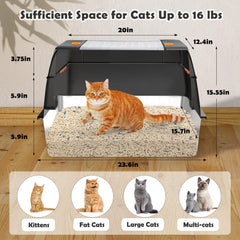 Vivifying stainless steel litter box removable pan for easy cleaning