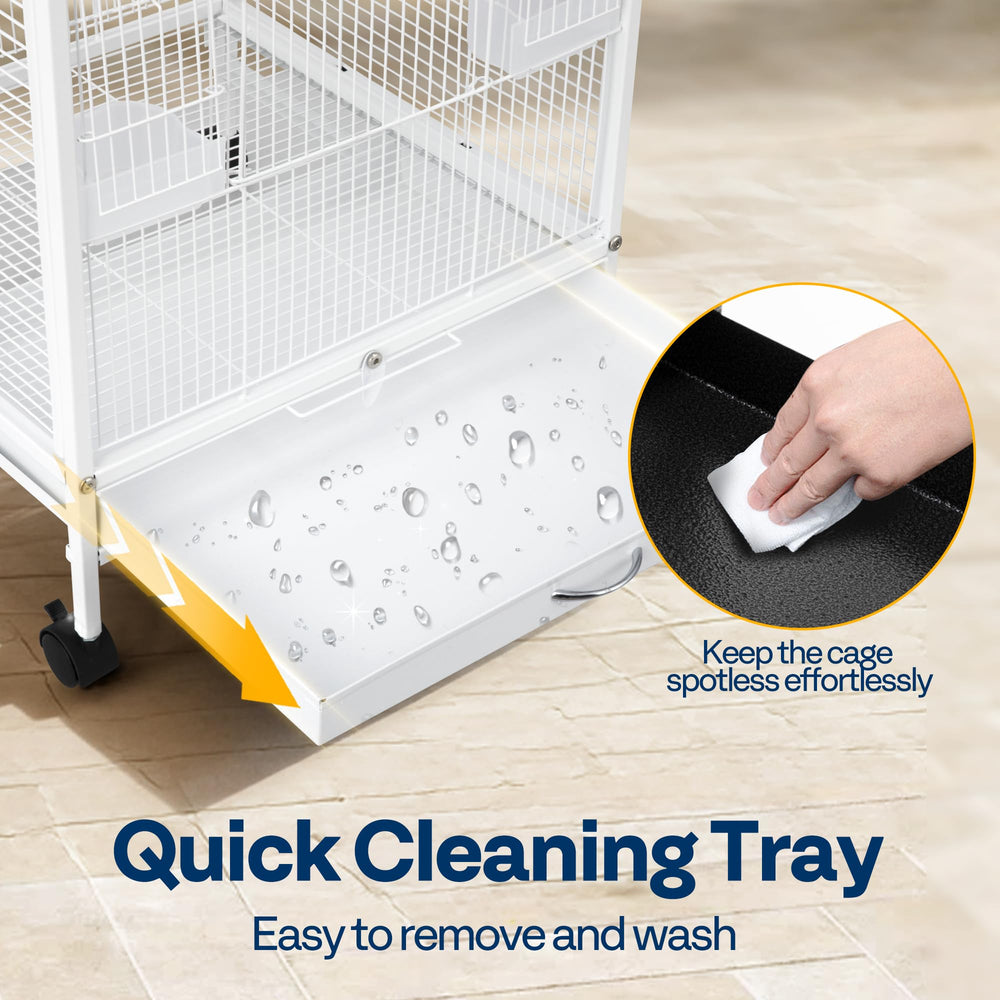 VIVOHOME bottom tray for quick cleaning and maintenance