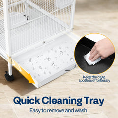 VIVOHOME bottom tray for quick cleaning and maintenance