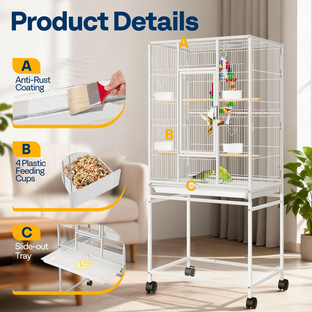 VIVOHOME flat-top design shows extra space for toys and plants.