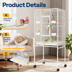 VIVOHOME flat-top design shows extra space for toys and plants.