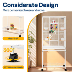 VIVOHOME secure latch design helps prevent accidental bird escapes.