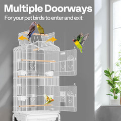 VIVOHOME cage features a slide-out tray for tidy maintenance