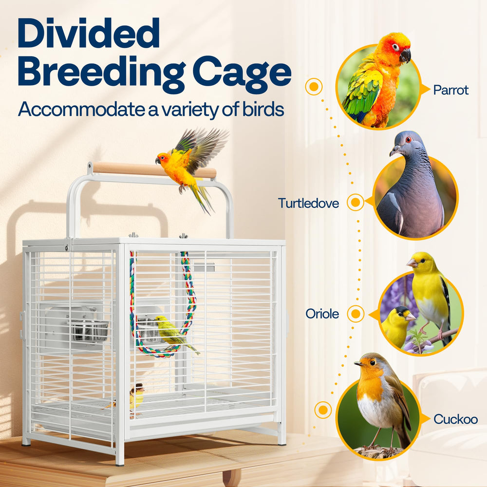 VIVOHOME wooden-perch 2-in-1 design enhances versatility and enrichment.