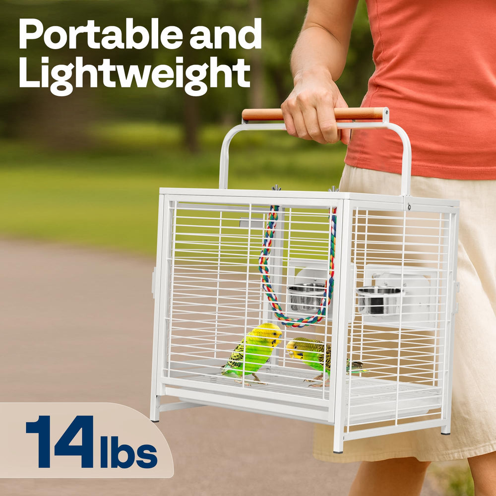 VIVOHOME top-perch on cage enables social interaction and play.