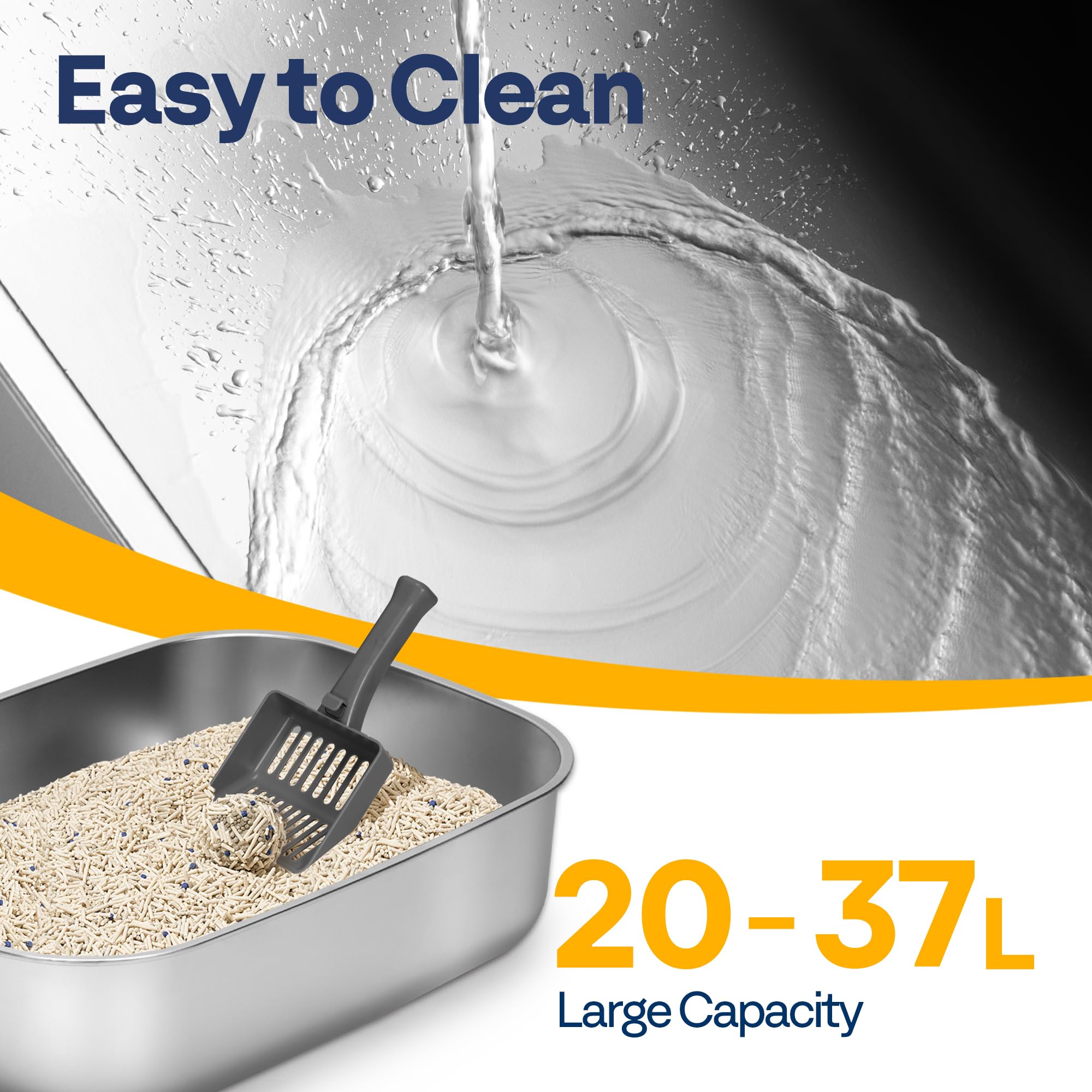 VIVOHOME XL included-scoop supports quick daily cleanup.