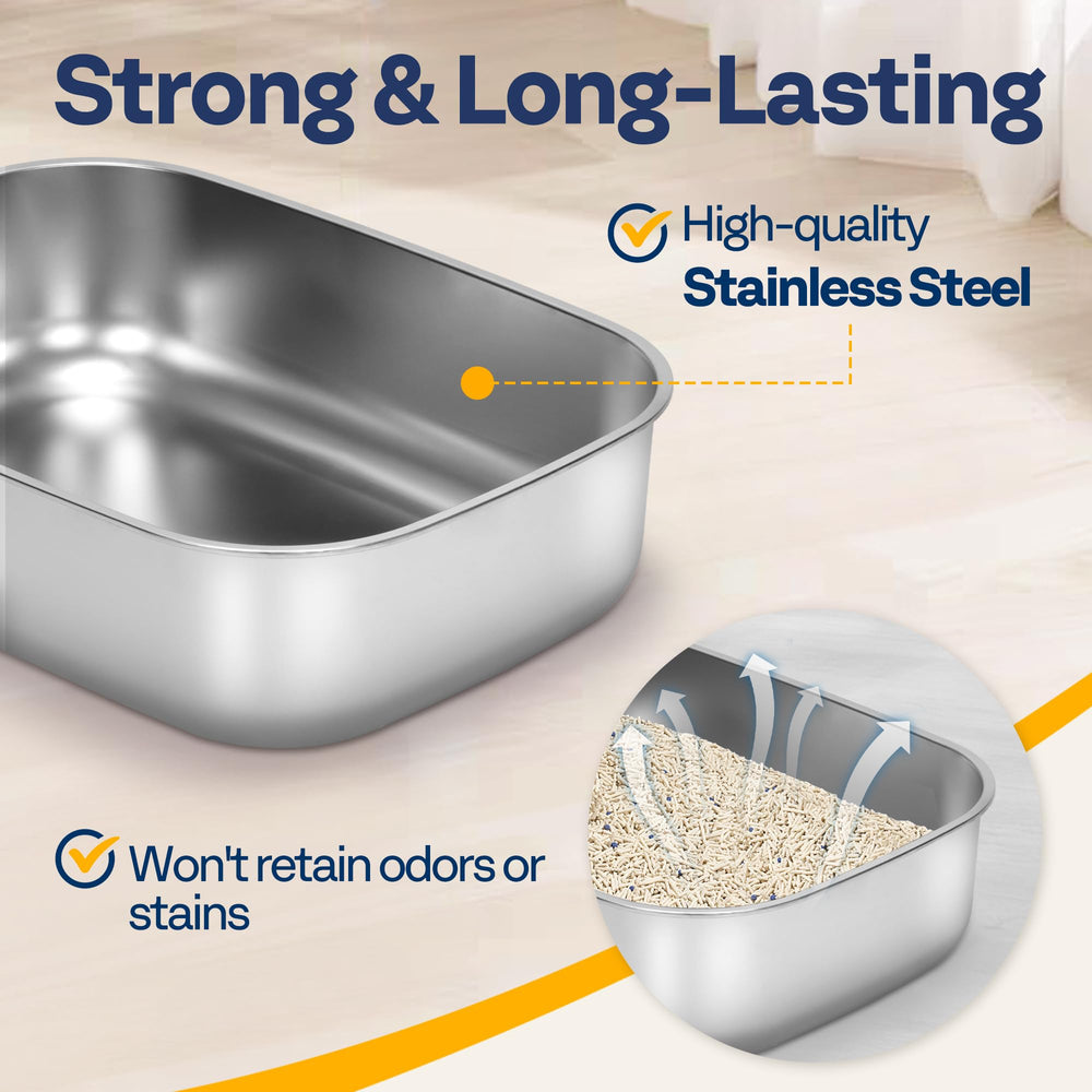 VIVOHOME XL non-slip-feet keep the box stable on any floor surfaces.