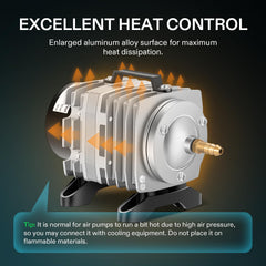 VIVOSUN air pump steel engine column designed for long-lasting operation