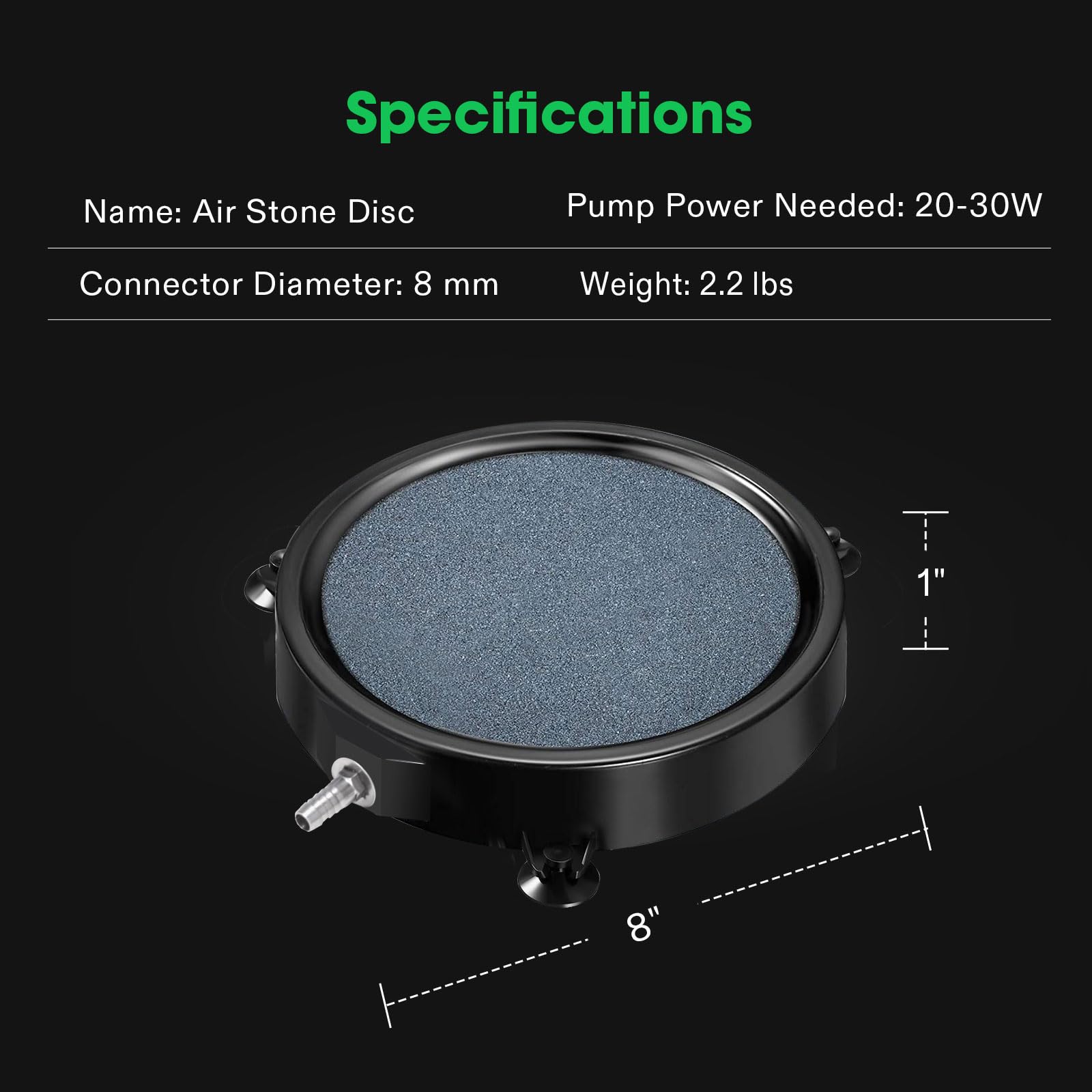 VIVOSUN shell-sucker keeps the disc securely positioned
