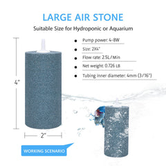 VIVOSUN air stone with durable mineral material for long-lasting use