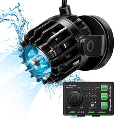 VIVOSUN Aquarium Wave Maker controller demonstrates customizable wave settings for tailored water flow.