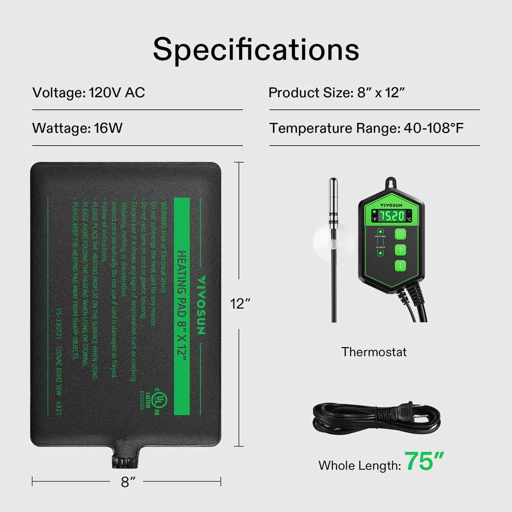 VIVOSUN bottom or side mounting with strong adhesive enables flexible setup.