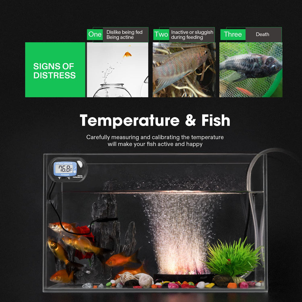 VIVOSUN thermometer kit LCD display close-up for easy temperature reading.