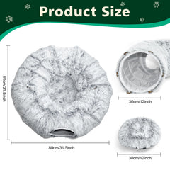 VIVOYAN cat tunnel four-way design enables multiple routes for exploration and extended play.