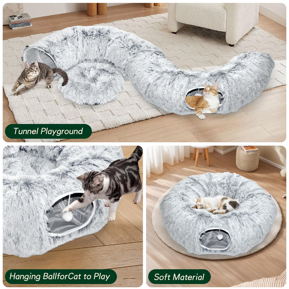 VIVOYAN cat tunnel versatile play space for cats of all ages and energy levels.