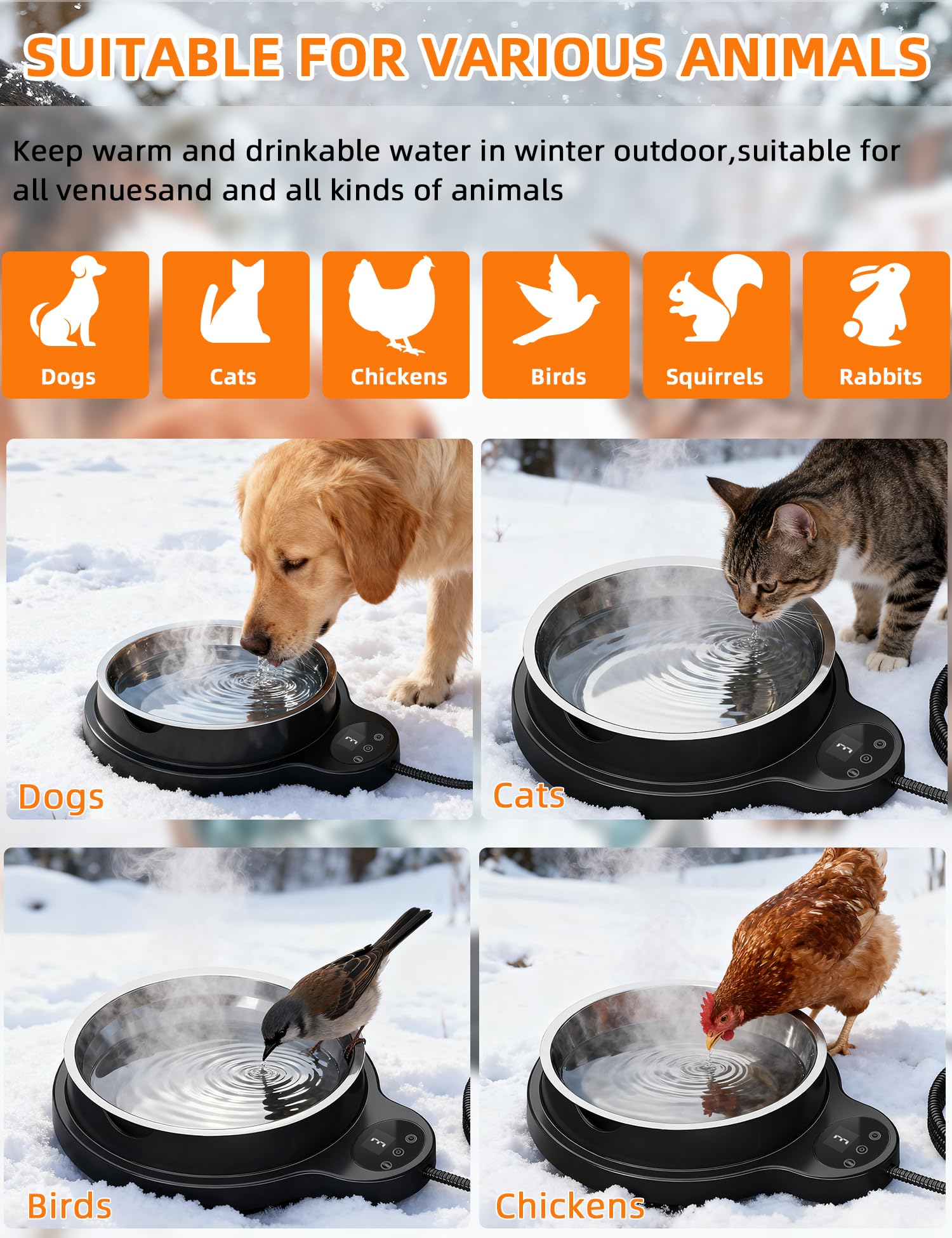 ViwalmPoul detachable design simplifies cleaning and refilling