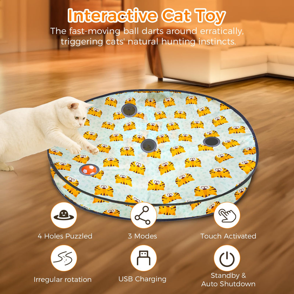 VIWIK 4-holes-play-mat enables hide and seek in a reinforced design.
