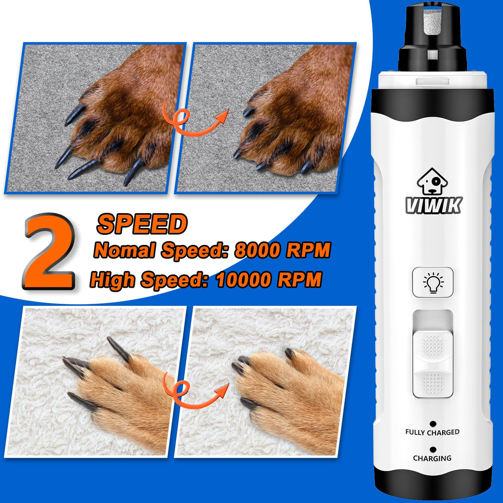viwik cortauñas para perros con dos velocidades facilita un limado suave.