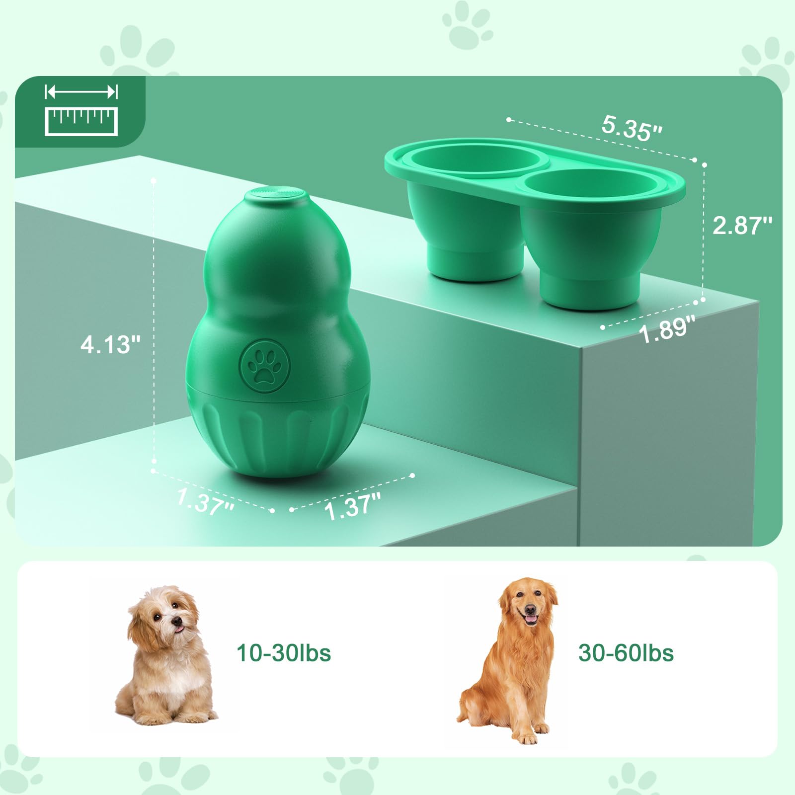 VIWIK dog-boredom-relief-toy-green helps alleviate boredom during indoor play