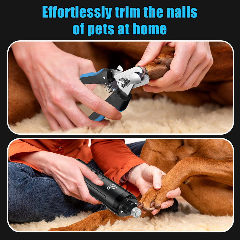 VIWIK quiet operation keeps pets calm during nail care.