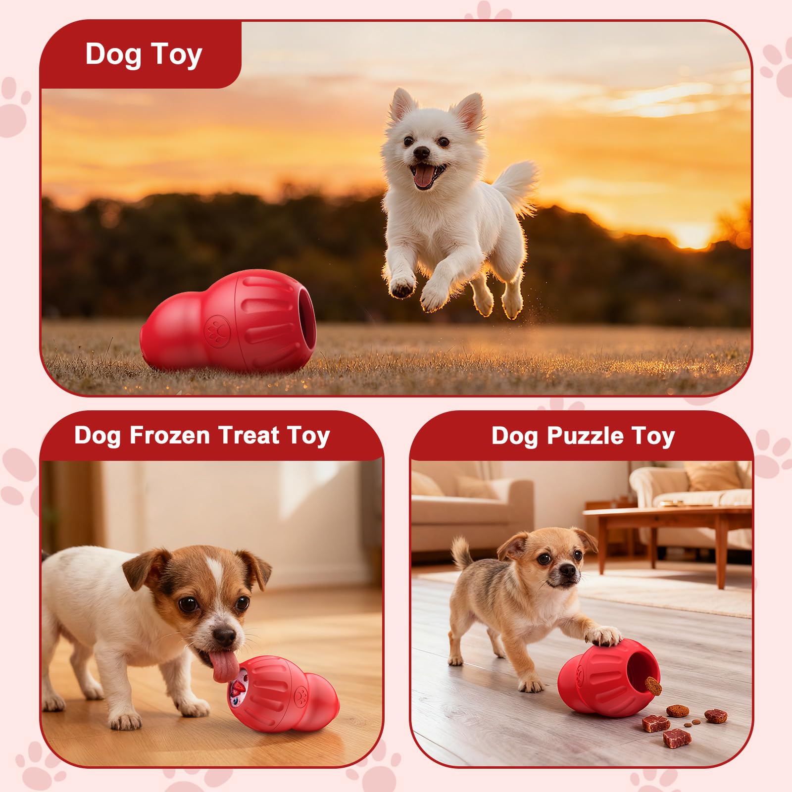 VIWIK Dog Puzzle Toy with treat-fill for engaging mental stimulation.