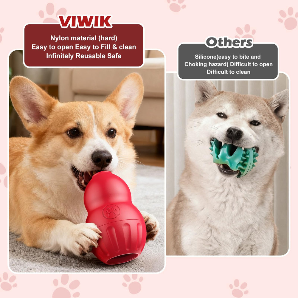 VIWIK Easy-clean dishwasher-safe dog toy keeps playtime hassle-free.