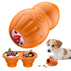 VIWIK Frozen Treat Toy tray fill captures a tasty, engaging reward session for small dogs.