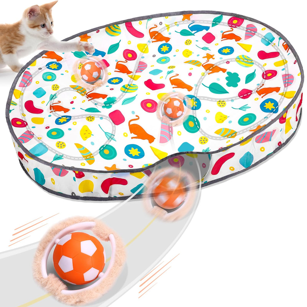 VIWIK interactive cat toy ball on play mat stimulating hunting instincts