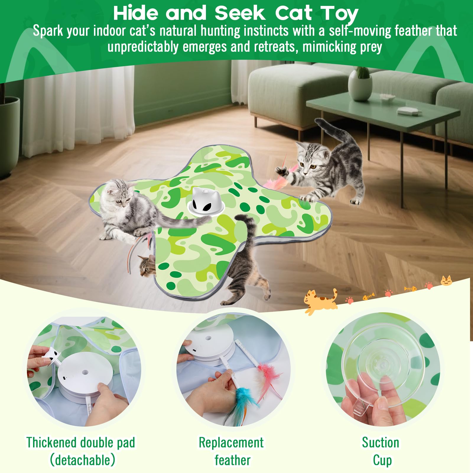 VIWIK double padded mat adds durability during energetic pawing